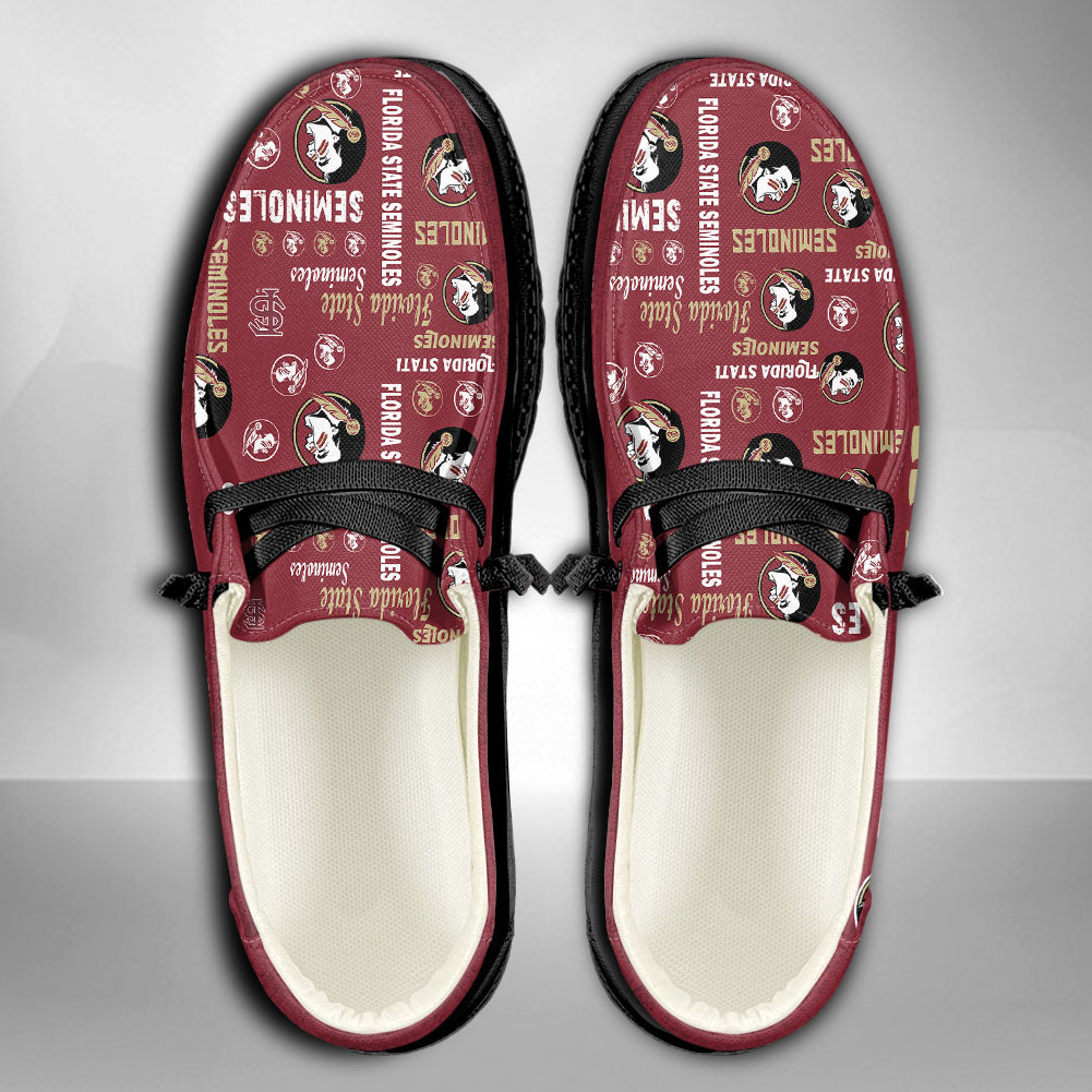 NCAA Florida State Seminoles Custom Name Hey Dude Shoes 04 M7