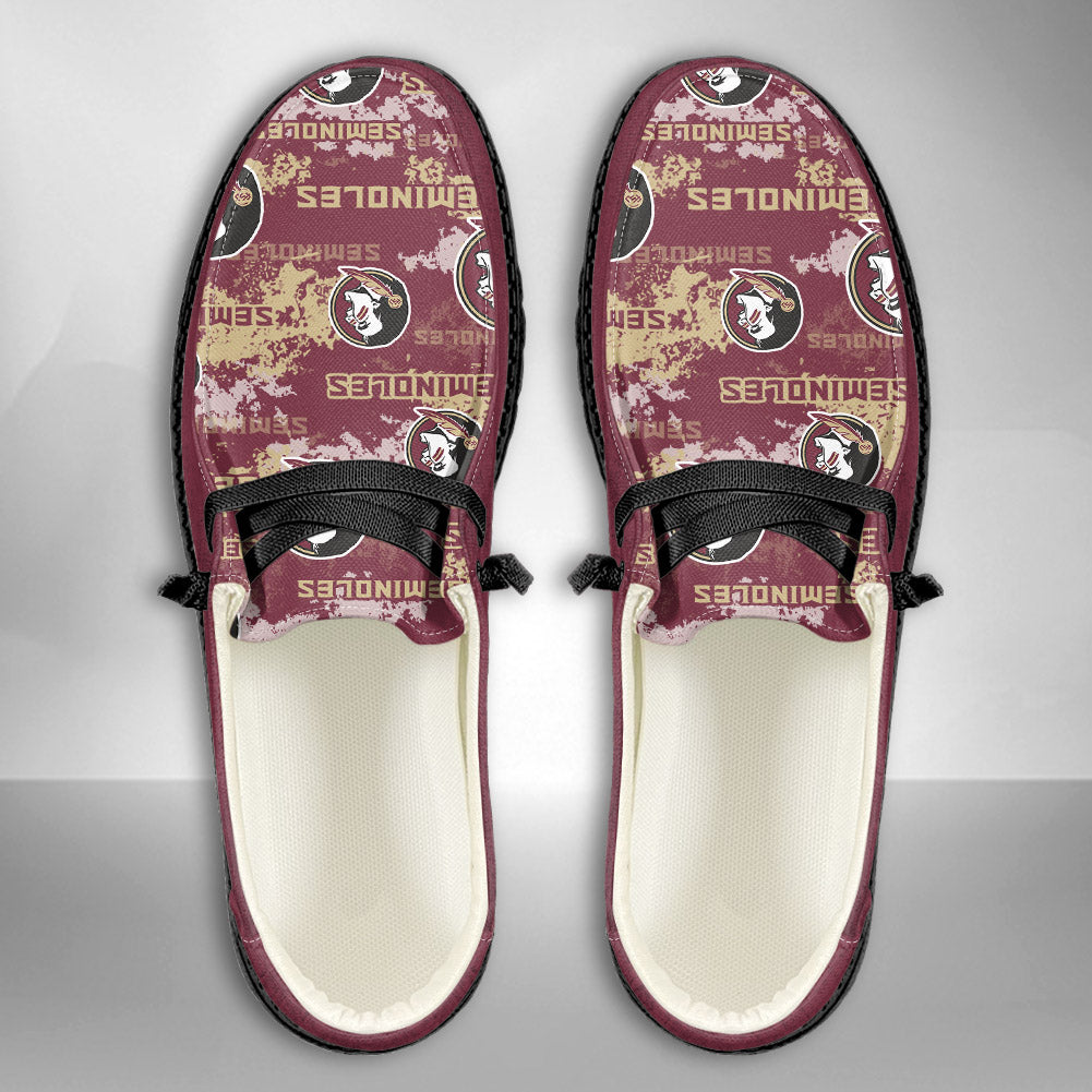 NCAA Florida State Seminoles Custom Name Hey Dude Shoes 05 M22