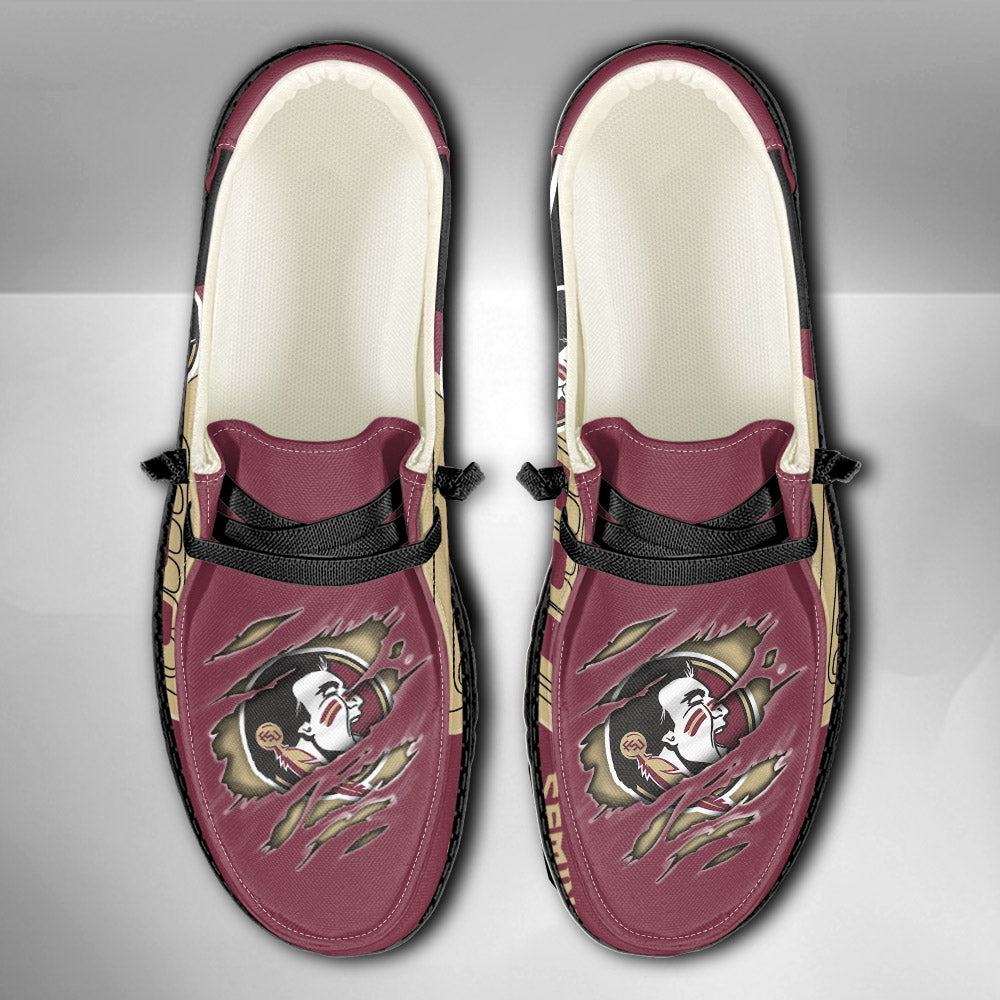 NCAA Florida State Seminoles Custom Name Hey Dude Shoes 07 M7