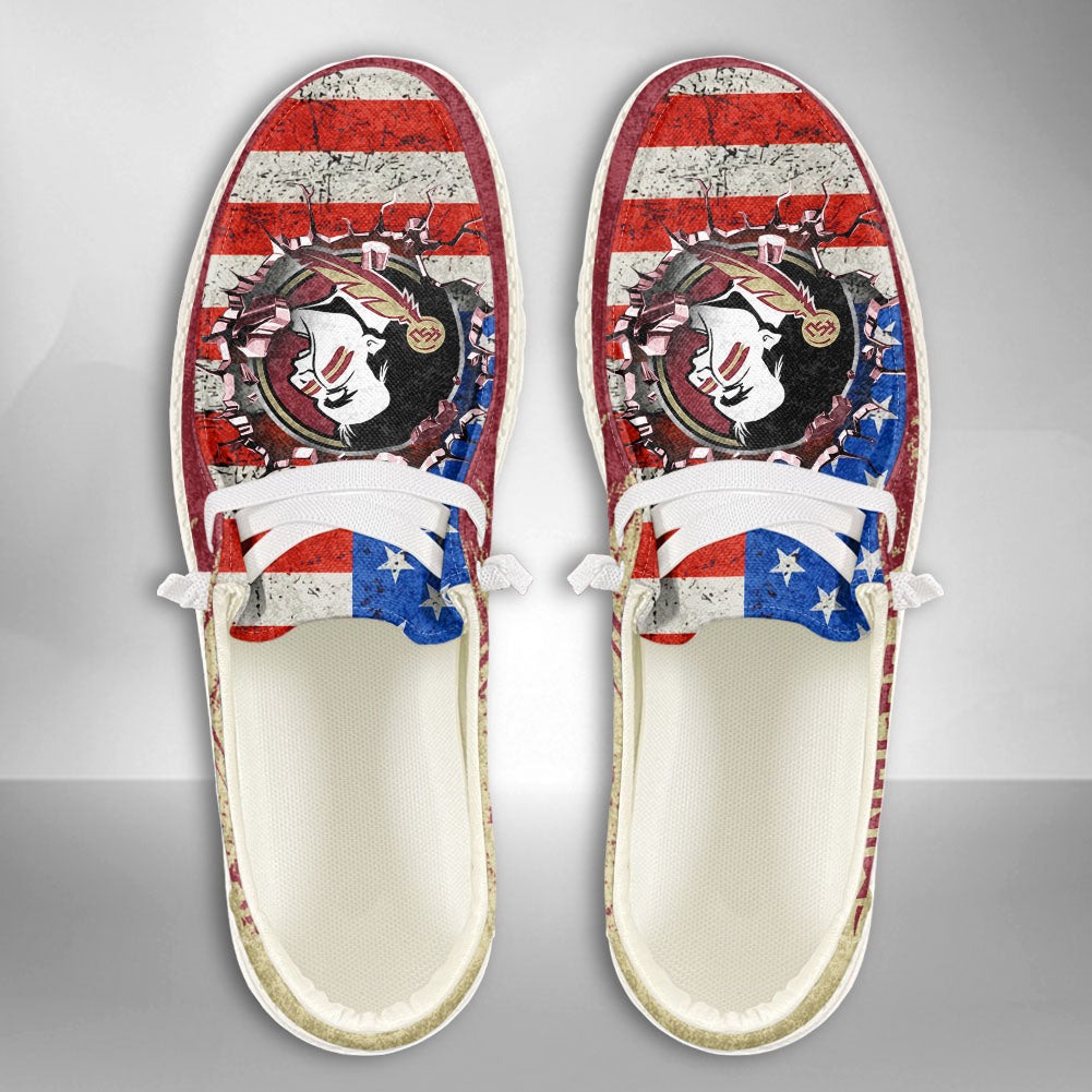 NCAA Florida State Seminoles Custom Name Hey Dude Shoes 07 M79