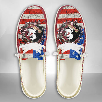 NCAA Florida State Seminoles Custom Name Hey Dude Shoes 07 M79