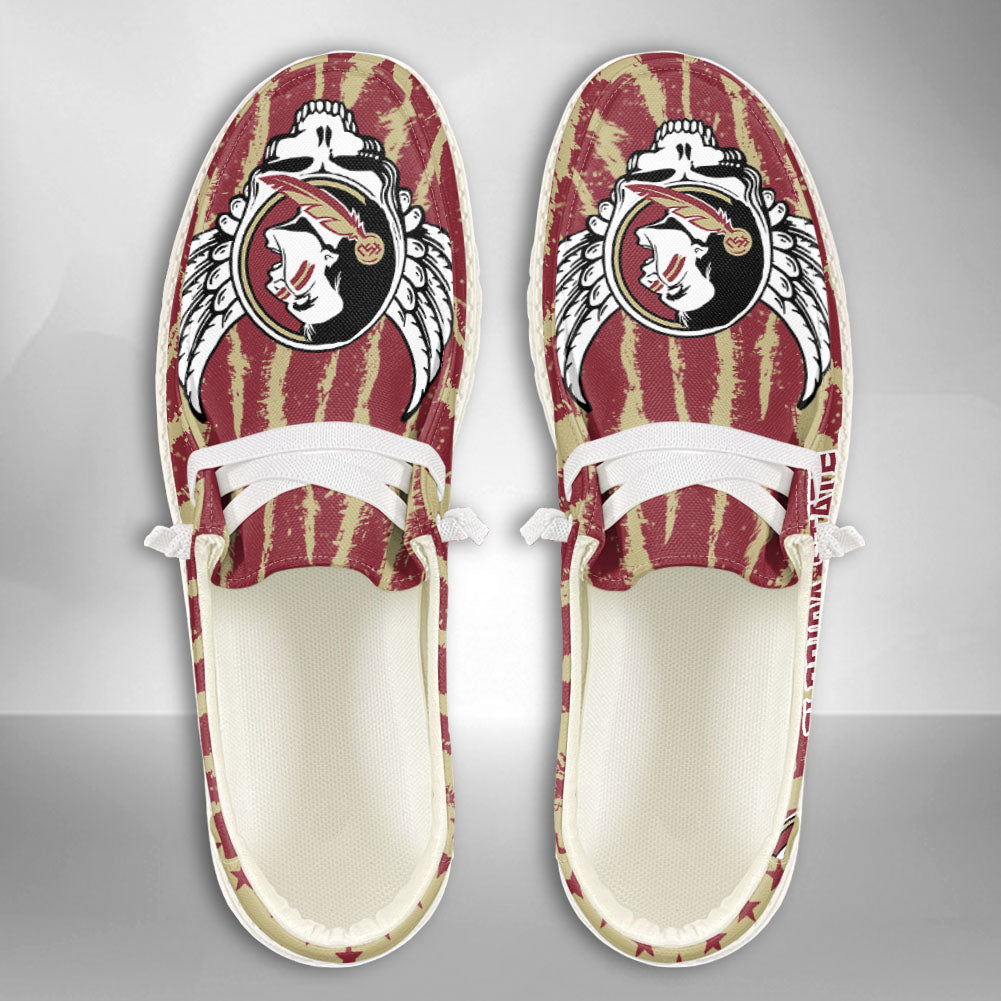NCAA Florida State Seminoles Custom Name Hey Dude Shoes 08 M7