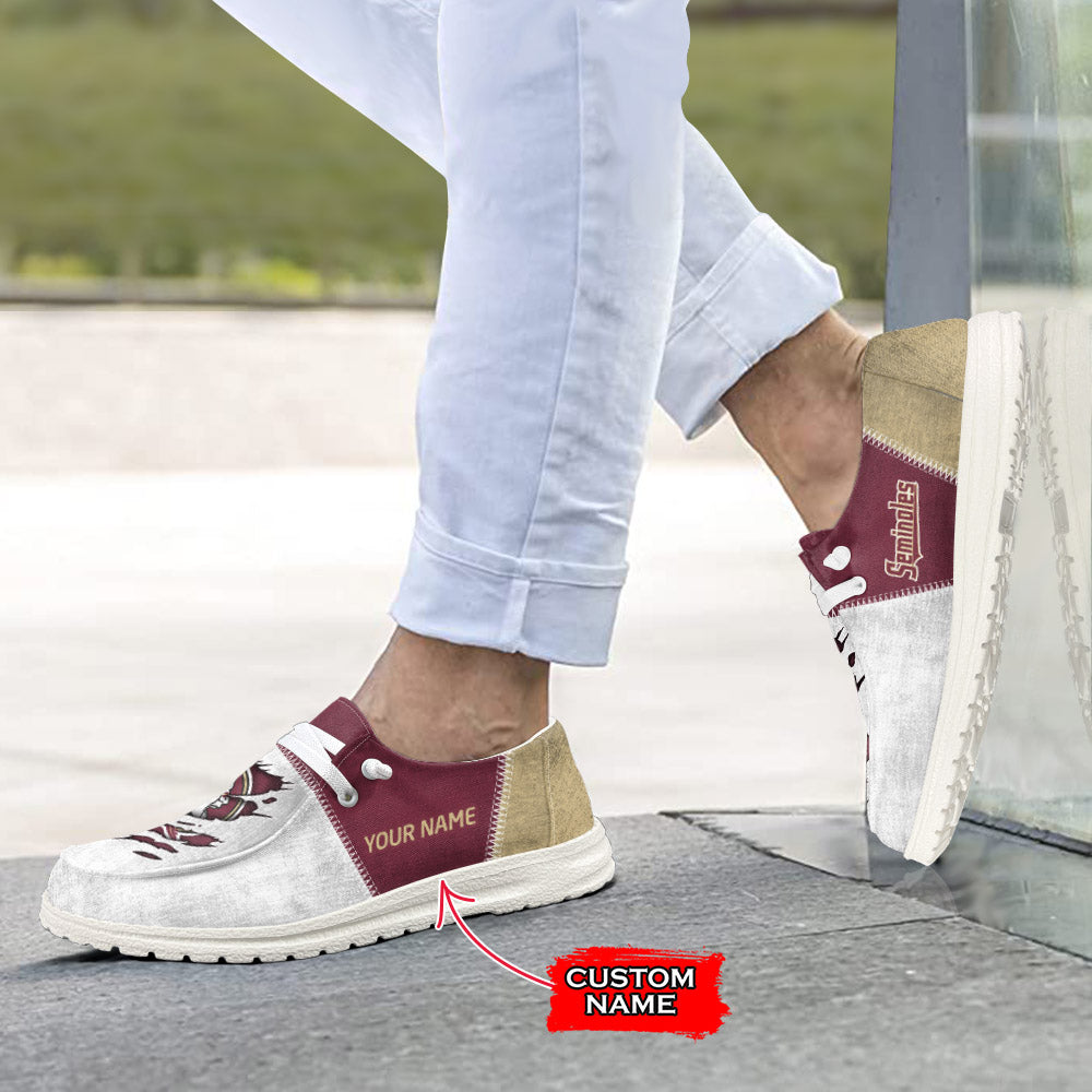 NCAA Florida State Seminoles Custom Name Hey Dude Shoes 09 M79