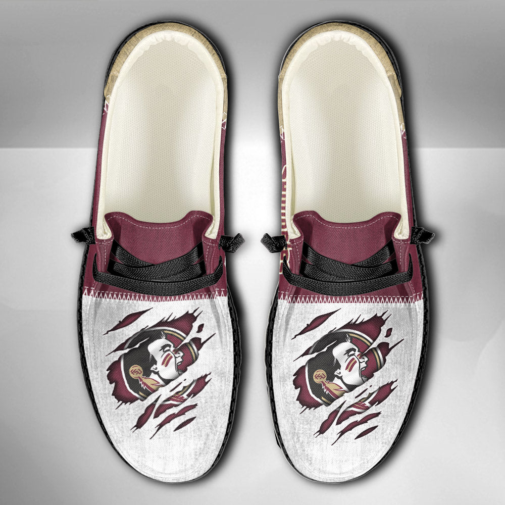 NCAA Florida State Seminoles Custom Name Hey Dude Shoes 09 M79