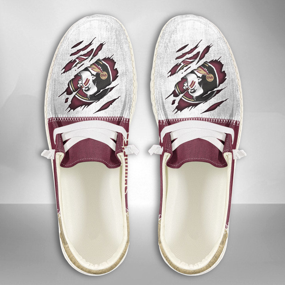 NCAA Florida State Seminoles Custom Name Hey Dude Shoes 09 M79