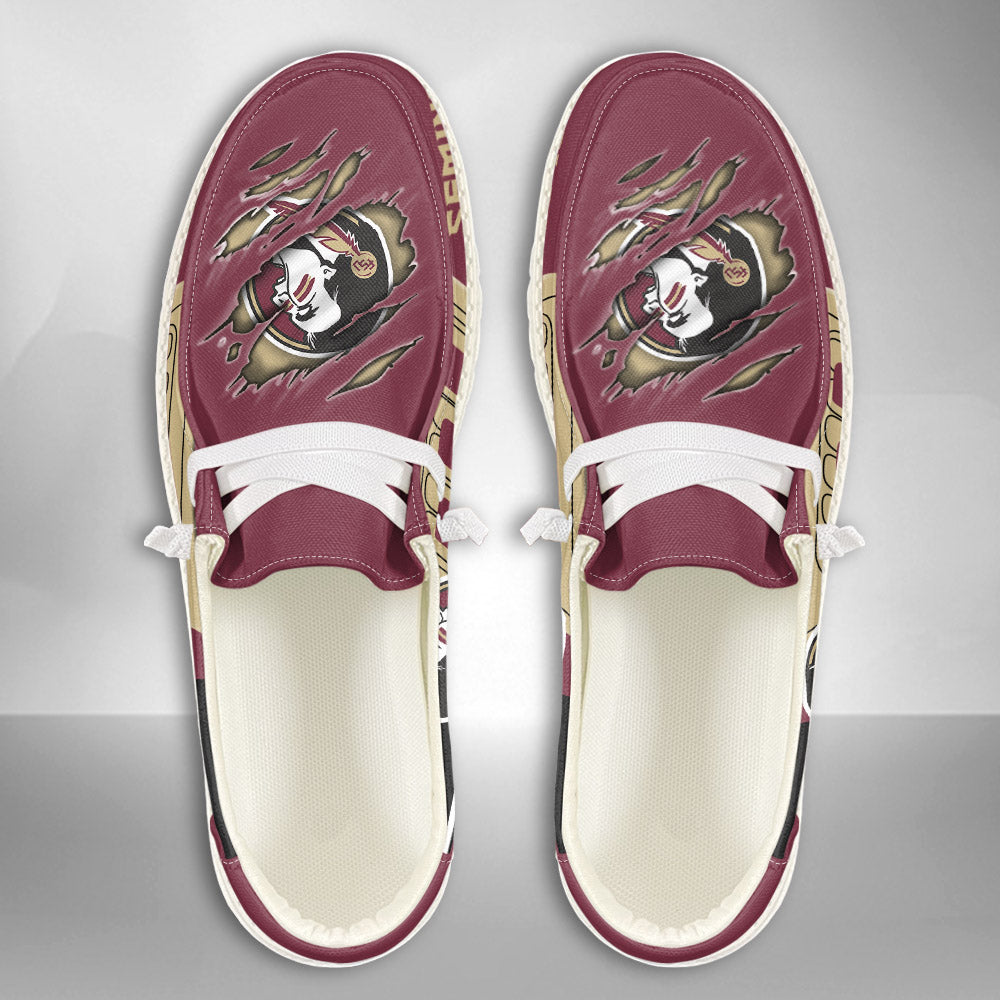 NCAA Florida State Seminoles Custom Name Hey Dude Shoes 11 M79