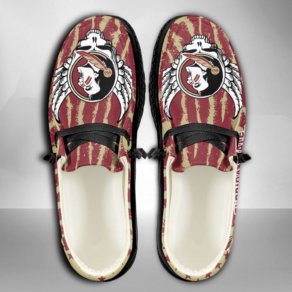 NCAA Florida State Seminoles Custom Name Hey Dude Shoes 12 M79