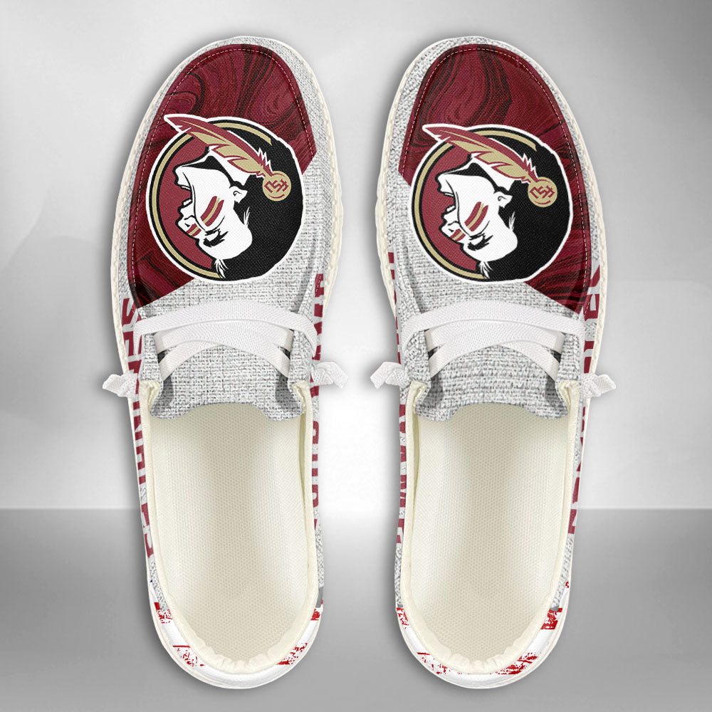 NCAA Florida State Seminoles Custom Name Hey Dude Shoes 13 M79