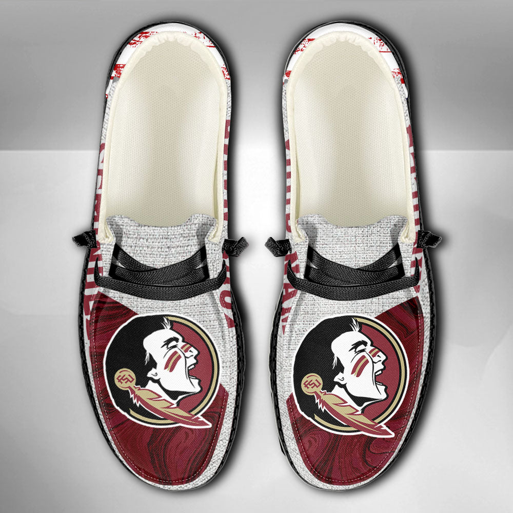 NCAA Florida State Seminoles Custom Name Hey Dude Shoes 13 M79