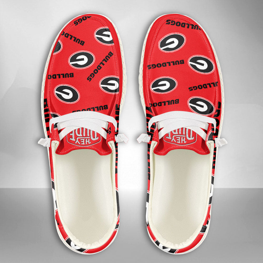 NCAA Georgia Bulldogs - Custom Name Hey Dude Shoes 02