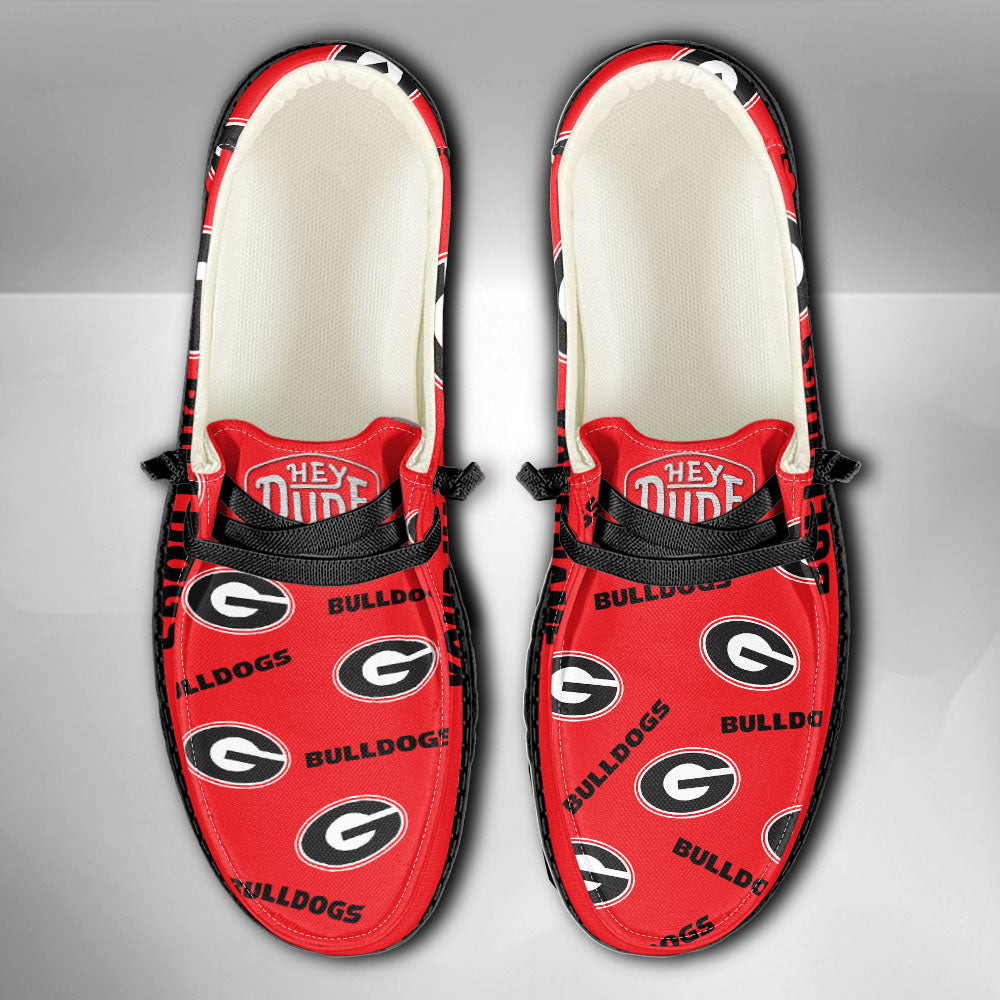 NCAA Georgia Bulldogs - Custom Name Hey Dude Shoes 02