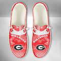 NCAA Georgia Bulldogs Custom Name Hey Dude Shoes 03 M7