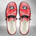 NCAA Georgia Bulldogs Custom Name Hey Dude Shoes 03 M7