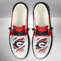 NCAA Georgia Bulldogs Custom Name Hey Dude Shoes 09 M79
