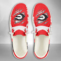 NCAA Georgia Bulldogs Custom Name Hey Dude Shoes 11 M79