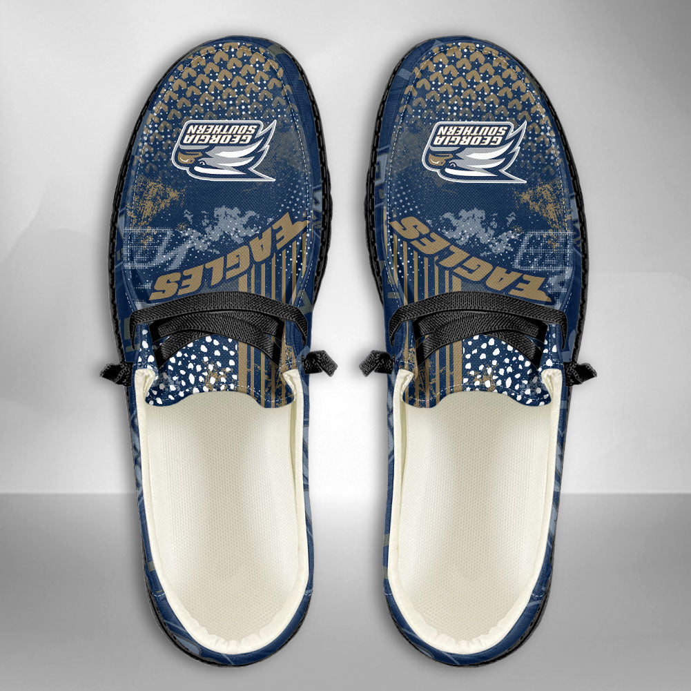 NCAA Georgia Southern Eagles Custom Name Hey Dude Shoes 03 M7