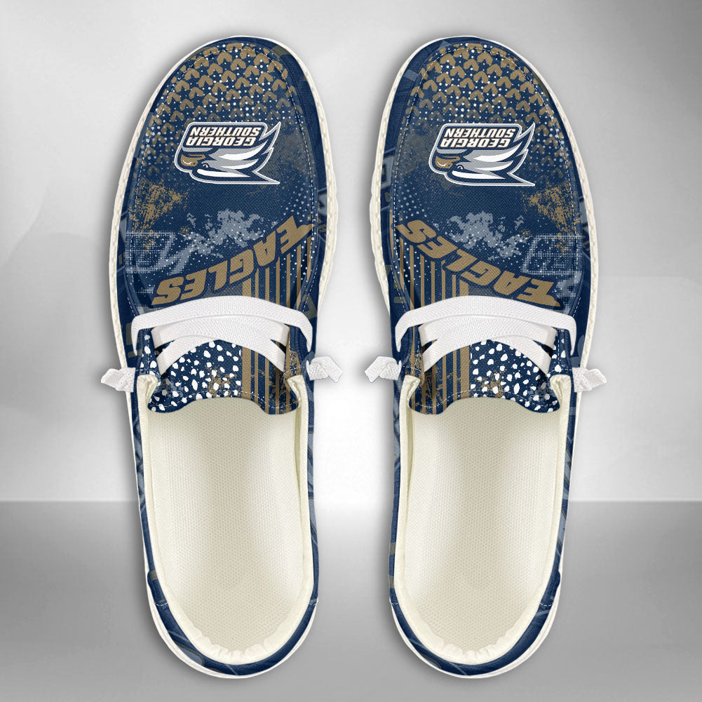 NCAA Georgia Southern Eagles Custom Name Hey Dude Shoes 03 M7