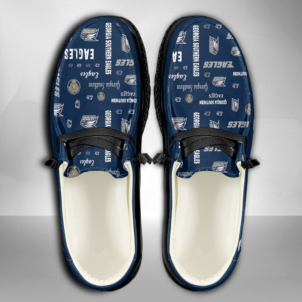 NCAA Georgia Southern Eagles Custom Name Hey Dude Shoes 04 M7