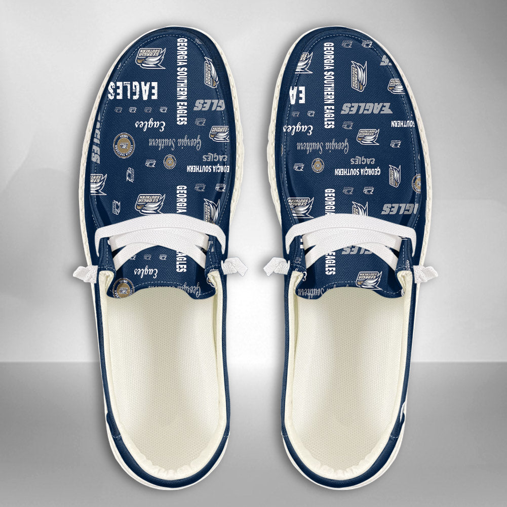 NCAA Georgia Southern Eagles Custom Name Hey Dude Shoes 04 M7