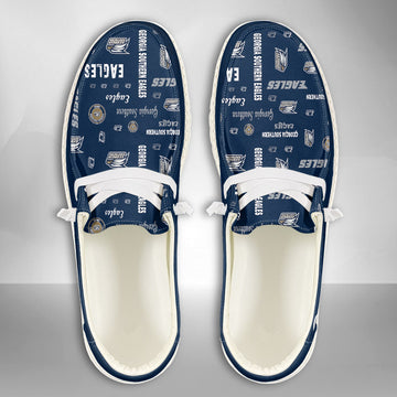 NCAA Georgia Southern Eagles Custom Name Hey Dude Shoes 04 M7