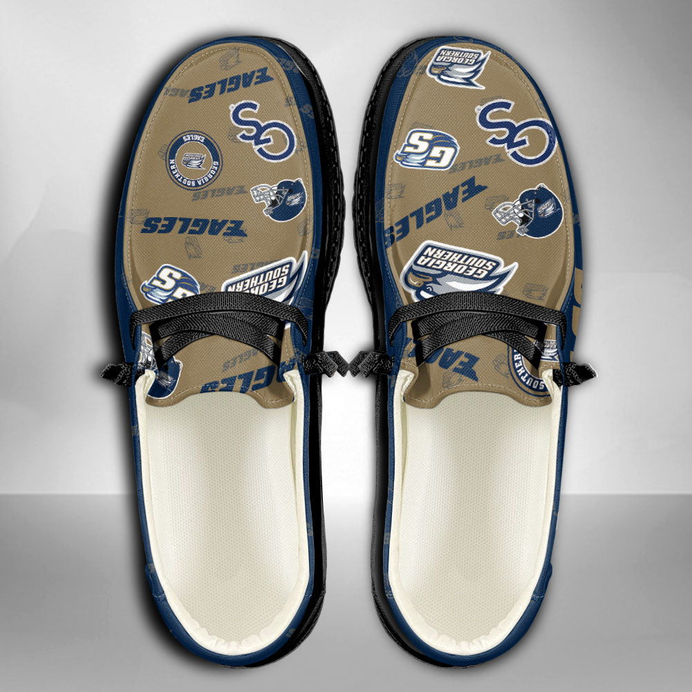 NCAA Georgia Southern Eagles Custom Name Hey Dude Shoes 04 M79