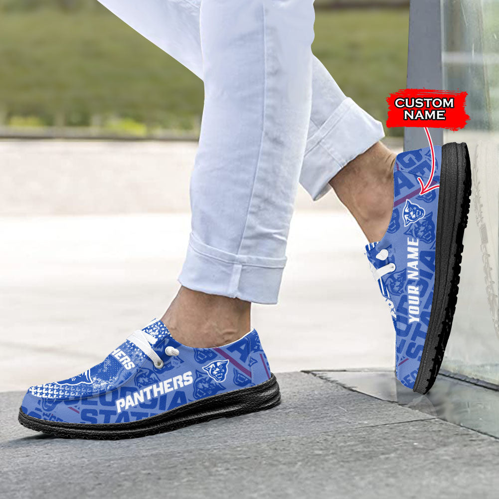 NCAA Georgia State Panthers Custom Name Hey Dude Shoes 03 M7