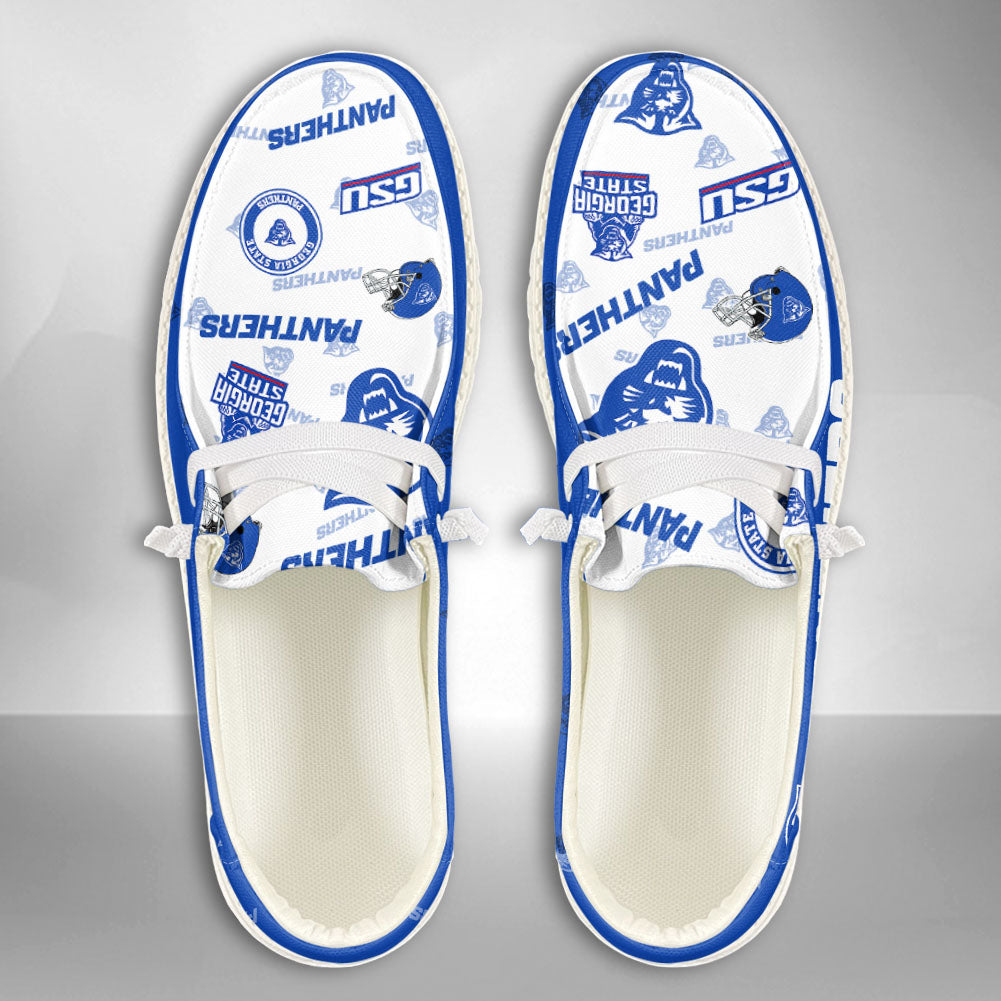 NCAA Georgia State Panthers Custom Name Hey Dude Shoes 04 M79