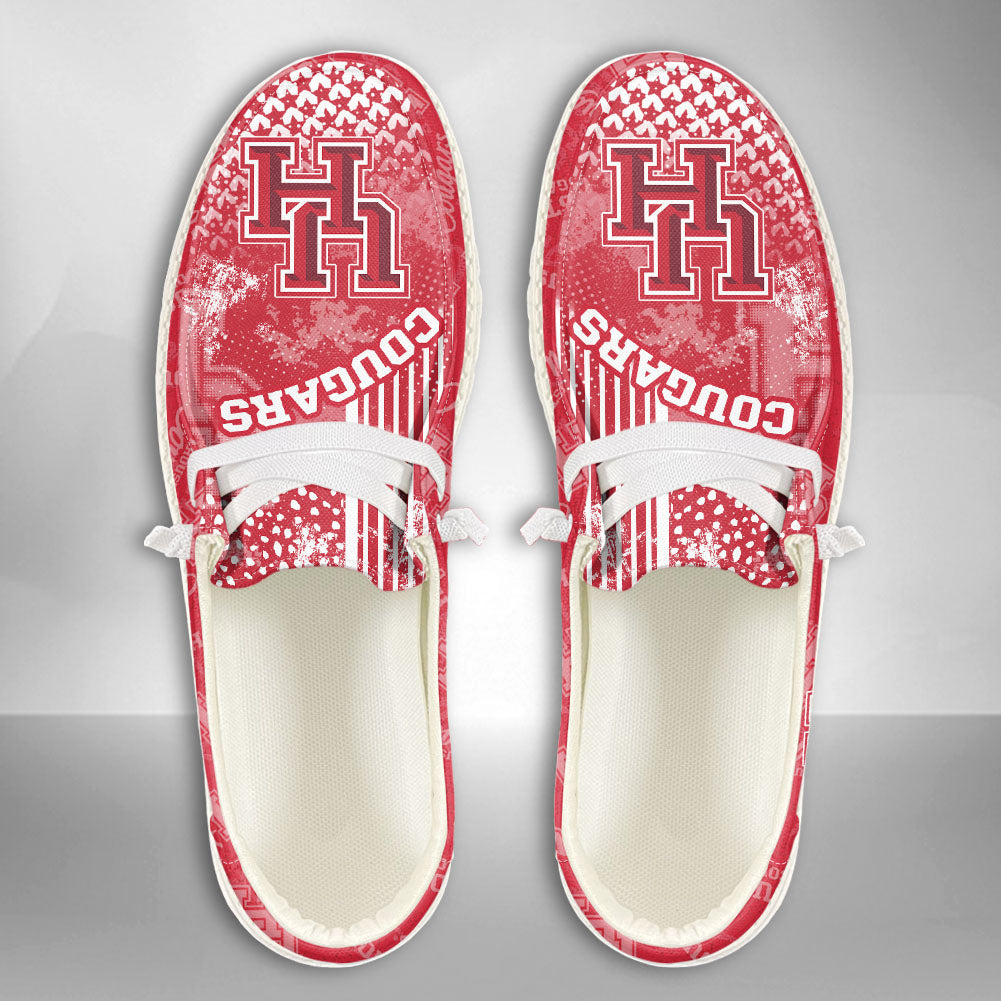 NCAA Houston Cougars Custom Name Hey Dude Shoes 03 M7