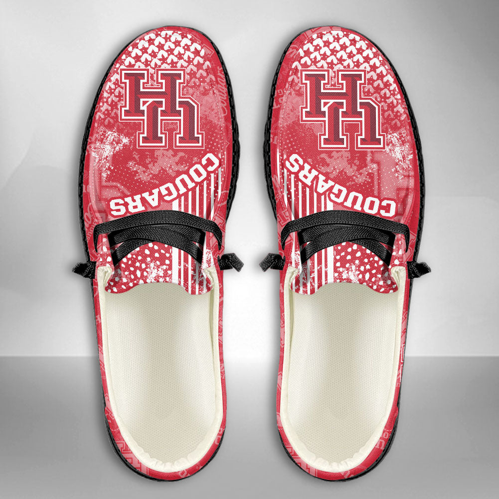NCAA Houston Cougars Custom Name Hey Dude Shoes 03 M7