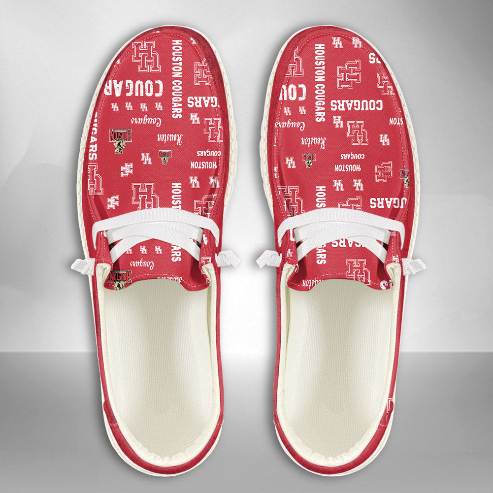 NCAA Houston Cougars Custom Name Hey Dude Shoes 04 M12