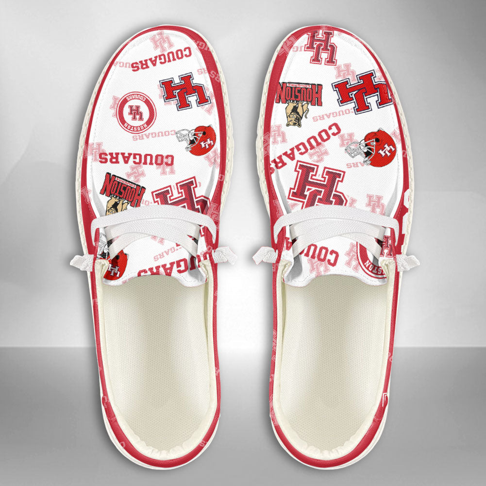 NCAA Houston Cougars Custom Name Hey Dude Shoes 04 M79