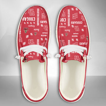 NCAA Houston Cougars Custom Name Hey Dude Shoes 06 M79