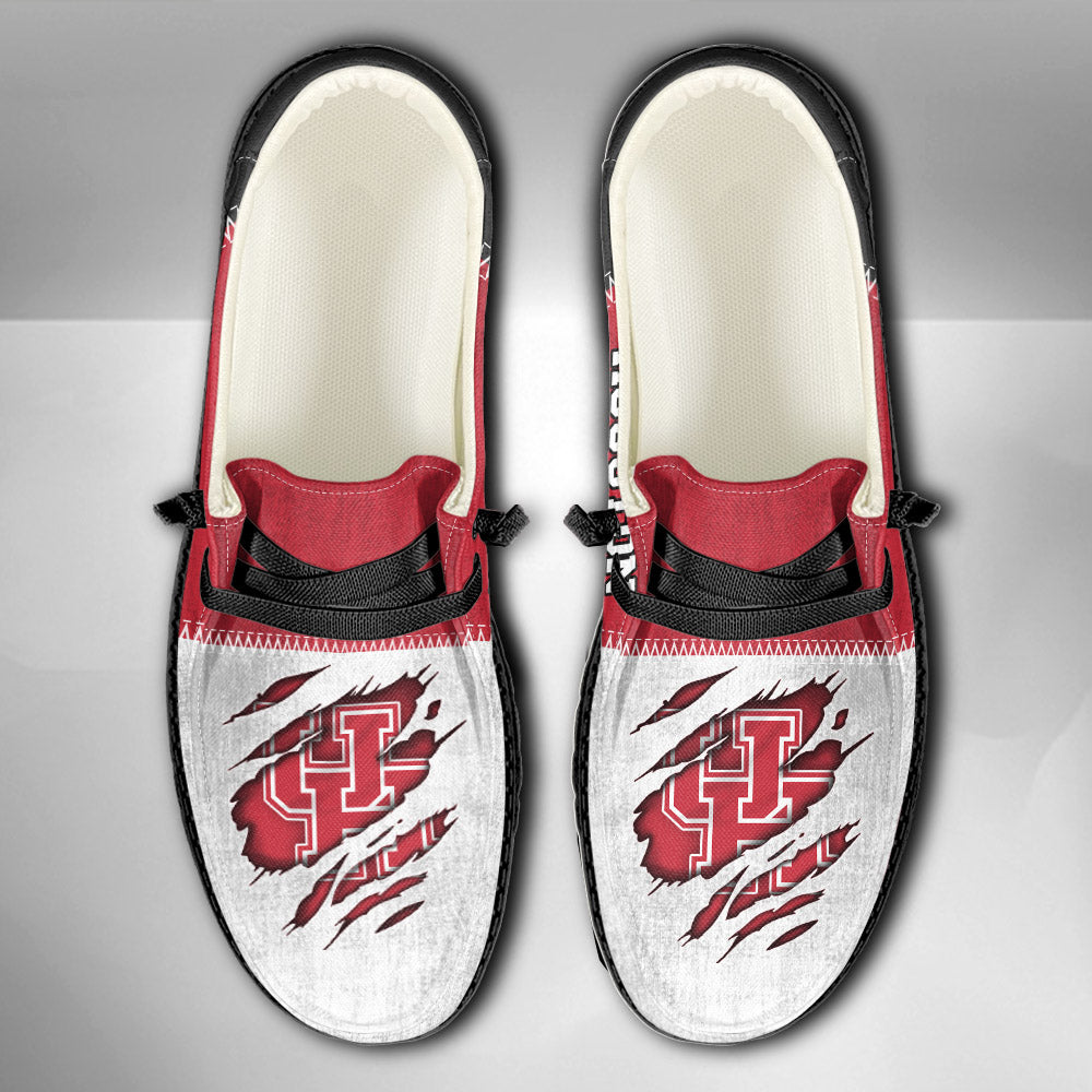 NCAA Houston Cougars Custom Name Hey Dude Shoes 09 M79