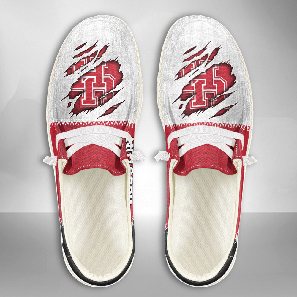 NCAA Houston Cougars Custom Name Hey Dude Shoes 09 M79