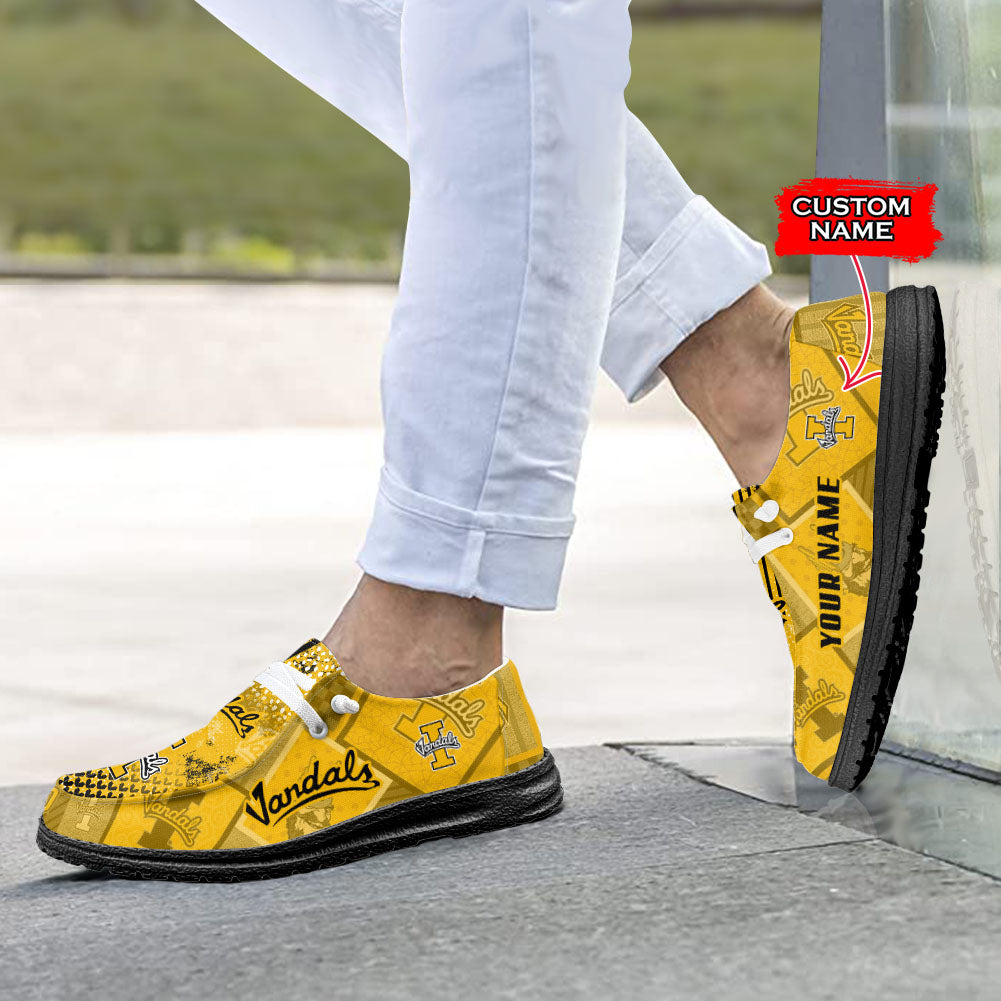 NCAA Idaho Vandals Custom Name Hey Dude Shoes 03 M7