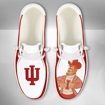 NCAA Indiana Hoosiers - Custom Name Hey Dude Shoes 02