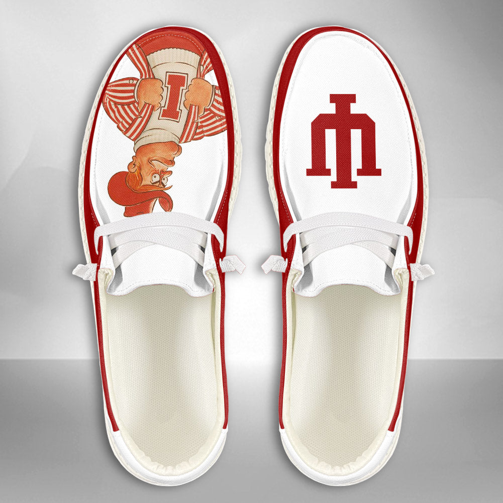 NCAA Indiana Hoosiers - Custom Name Hey Dude Shoes 02