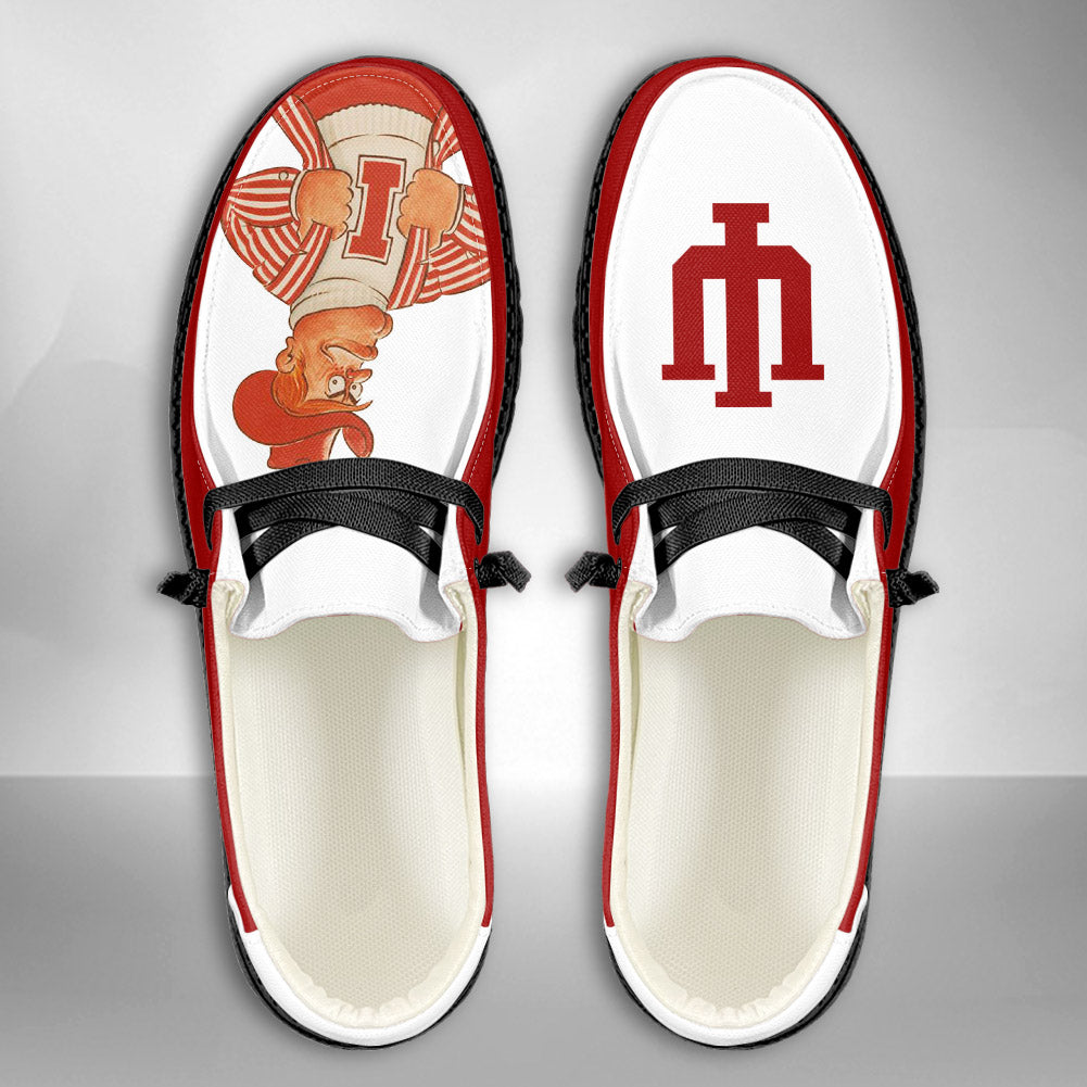 NCAA Indiana Hoosiers - Custom Name Hey Dude Shoes 02