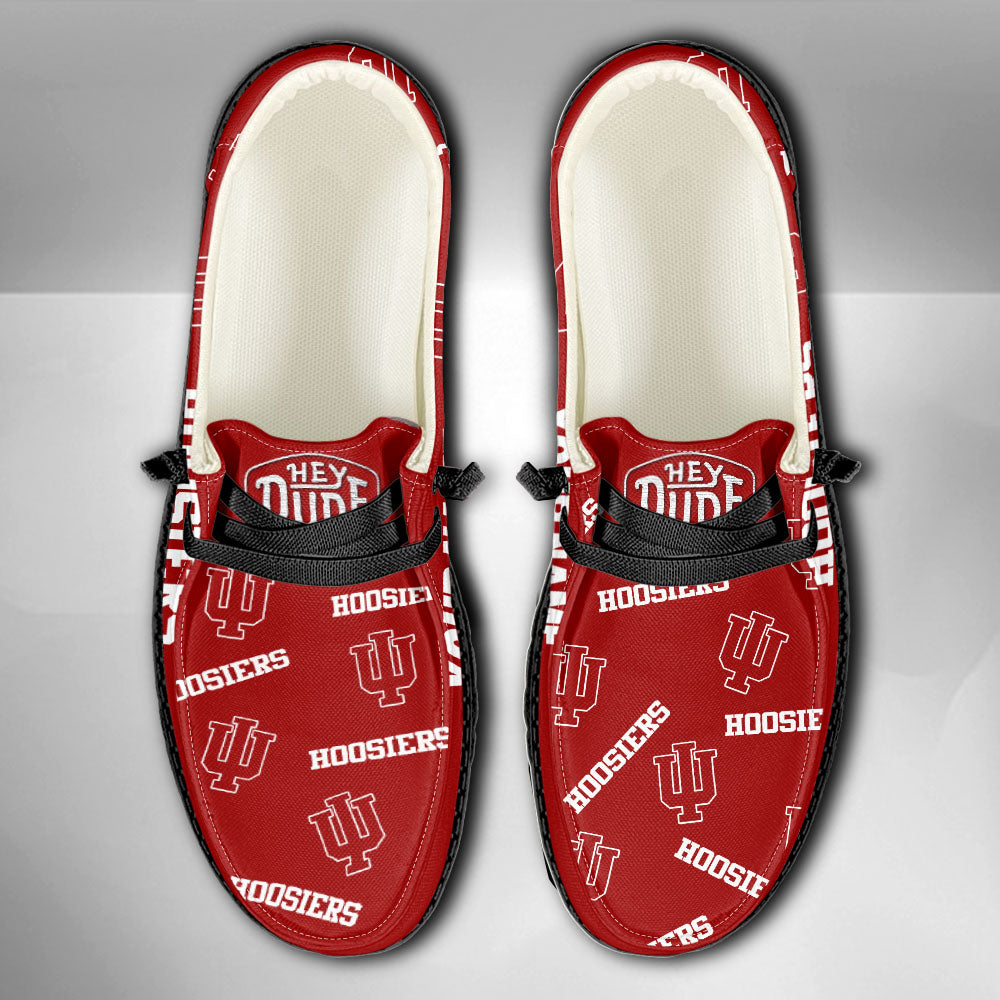 NCAA Indiana Hoosiers - Custom Name Hey Dude Shoes X03
