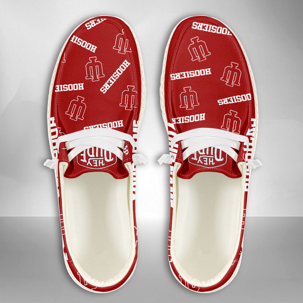 NCAA Indiana Hoosiers - Custom Name Hey Dude Shoes X03