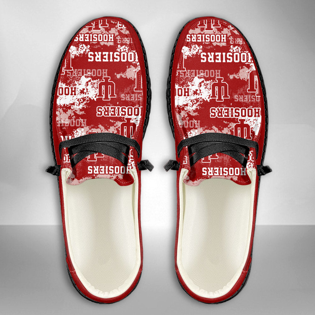 NCAA Indiana Hoosiers Custom Name Hey Dude Shoes 05 M7