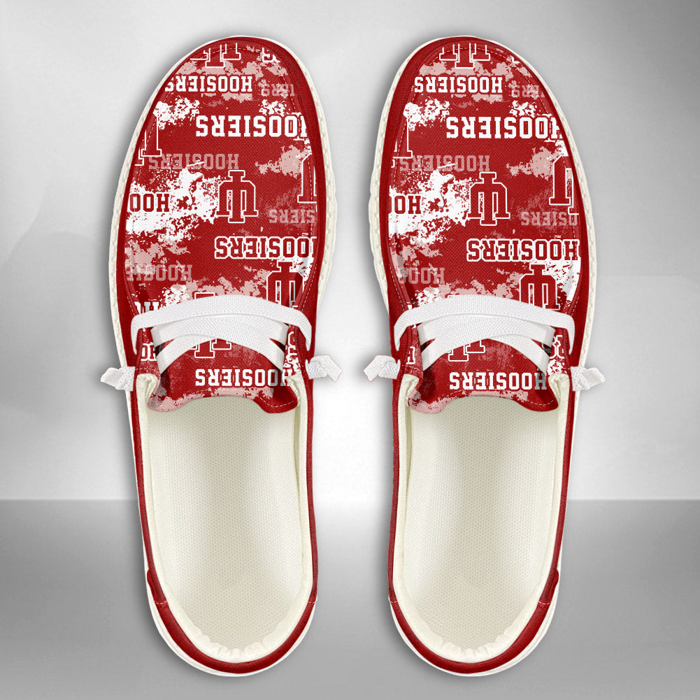 NCAA Indiana Hoosiers Custom Name Hey Dude Shoes 05 M7