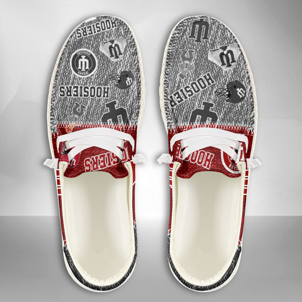 NCAA Indiana Hoosiers Custom Name Hey Dude Shoes 08 M79