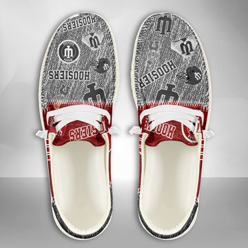 NCAA Indiana Hoosiers Custom Name Hey Dude Shoes 08 M79