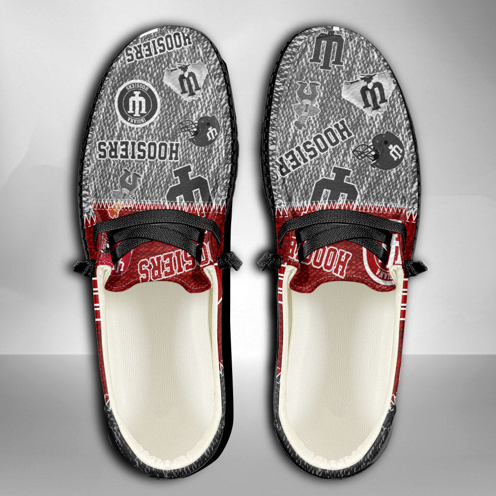 NCAA Indiana Hoosiers Custom Name Hey Dude Shoes 08 M79