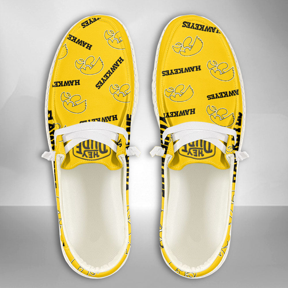 NCAA Iowa Hawkeyes - Custom Name Hey Dude Shoes 02