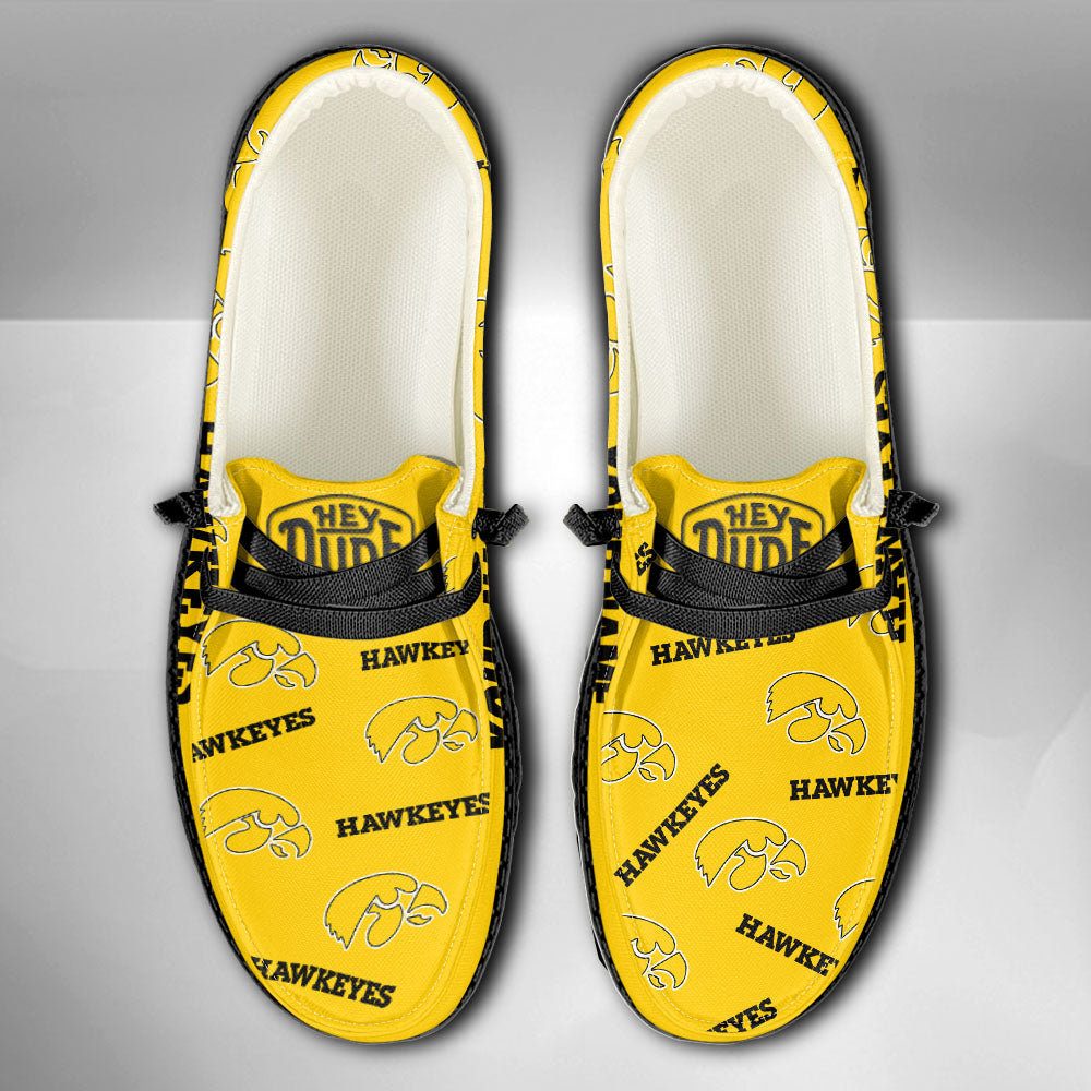 NCAA Iowa Hawkeyes - Custom Name Hey Dude Shoes 02