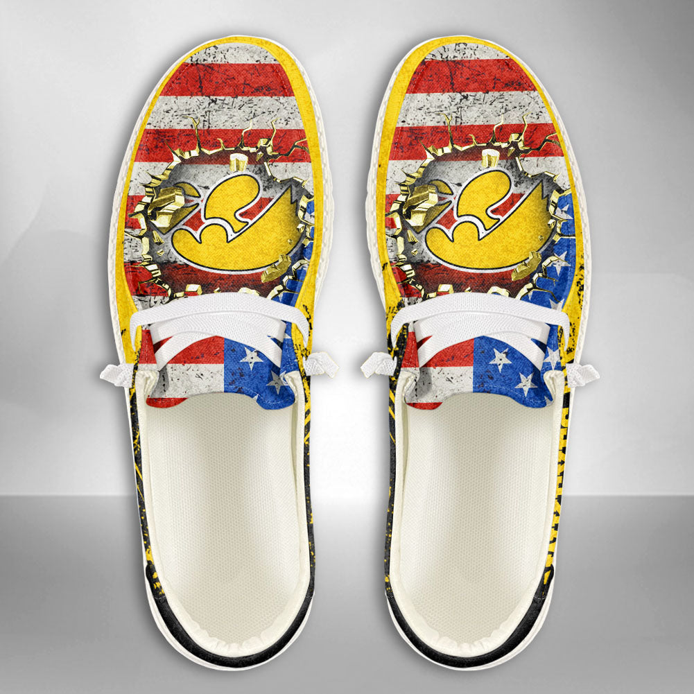 NCAA Iowa Hawkeyes Custom Name Hey Dude Shoes 07 M79