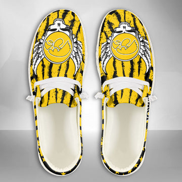 NCAA Iowa Hawkeyes Custom Name Hey Dude Shoes 08 M7