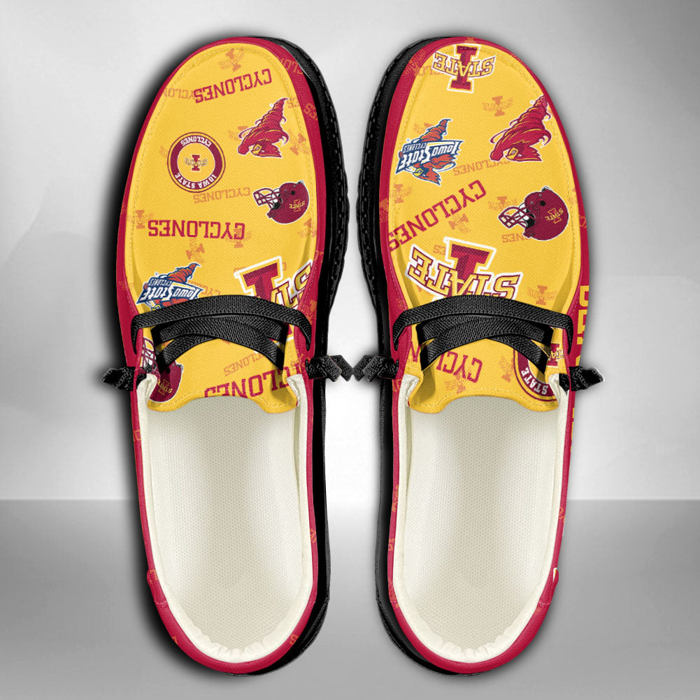 NCAA Iowa State Cyclones Custom Name Hey Dude Shoes 02 M12